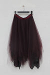 marc le bihan 2591 bordeaux yarn skirt